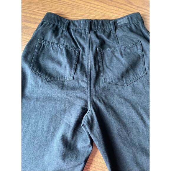 Paige Denim Simone Pleats in Black Carbon size 30 (US 10) - Picture 8 of 16